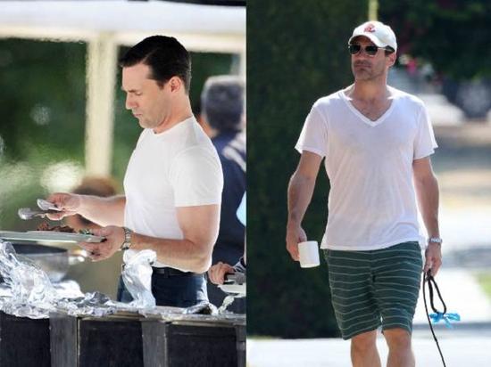 即便是 Jon Hamm，也是穿圆领更有型