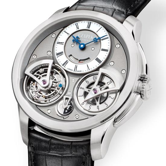 Czapek Genève Tourbillon Suspendu “Ici et Ailleurs”，售价100000 CHF。图片来源于GPHG。