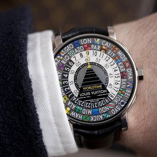路易威登Escale Time Zone Blue,图片来源于路易威登。