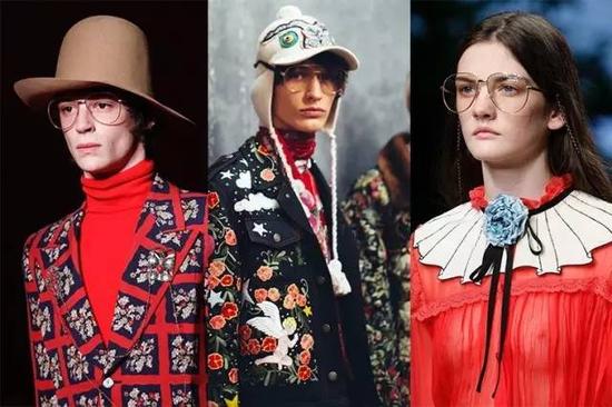之前的Gucci“书呆子”风潮席卷了整个时尚圈，本季依旧为大热元素。