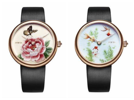 飞亚达艺系列刺绣腕表，图片来源于飞亚达。
