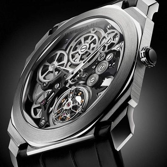 陀飞轮和擒纵机构腕表：宝格丽 Octo Finissimo Tourbillon Skeleton