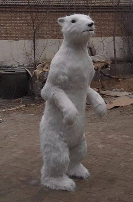 淘宝不知道什么皮毛做的泰迪版北极熊 图片来自于淘宝