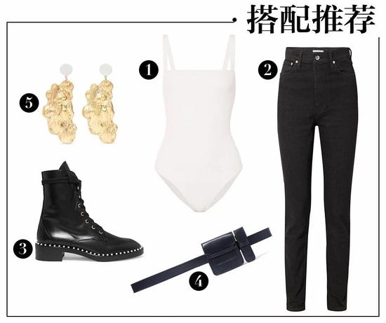 ① Faithfull The Brand 螺纹连体泳衣