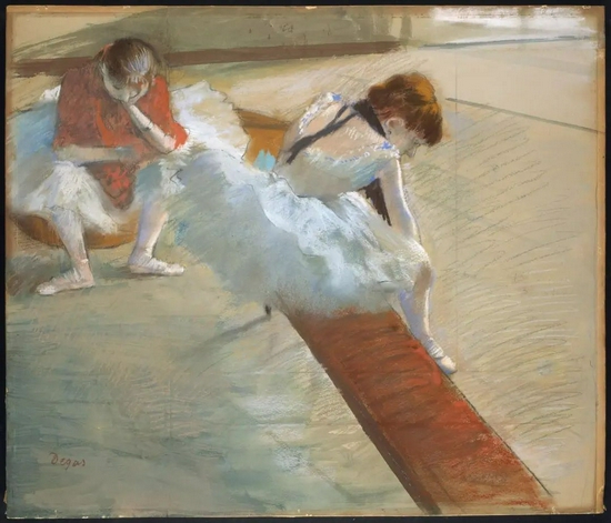 德加《休息的舞者》Dancers Resting,1881–1885