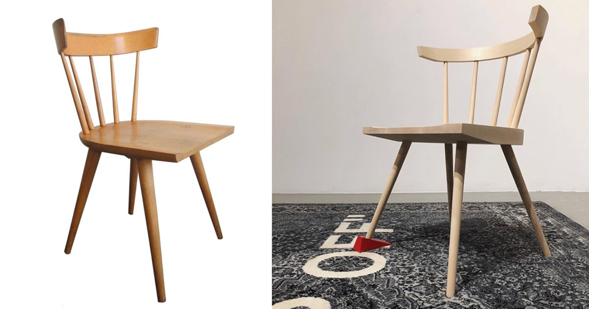左为Paul McCobb 的作品,右为 Virgil 的设计(图片来源:designboom)