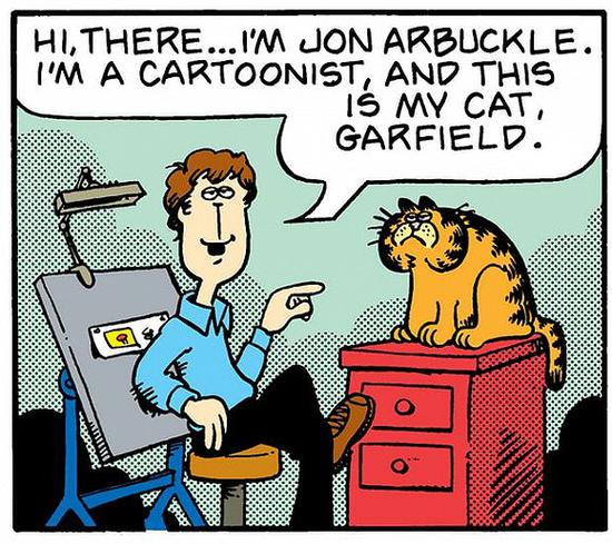 1978年6月19日，《加菲猫》的第一组漫画面世了