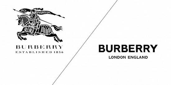 Burberry新旧Logo对比 图片来源：Adweek