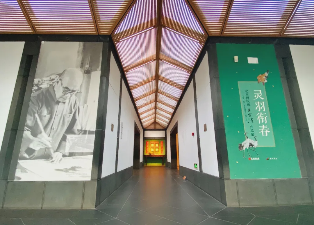 灵羽衔春——北京画院藏王雪涛作品展展厅入口