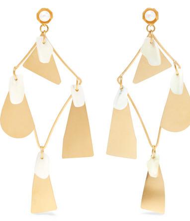 Galante Gold-Tone Pearl Earrings
