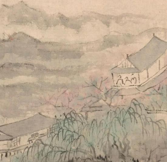 清 梅清 杏花春雨楼图(局部)