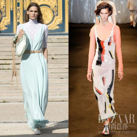 左:Nina Ricci 2018春夏 右:Acne Studios 2018 春夏