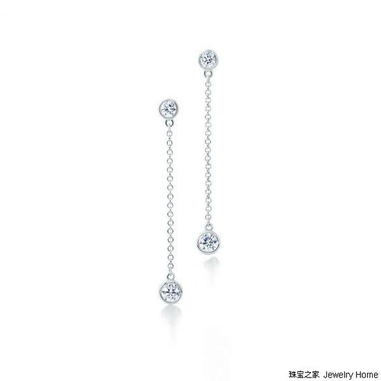 Tiffany& Co. 蒂芙尼 Elsa Peretti™系列 Diamonds By The Yard™耳坠  售价：RMB 27，400