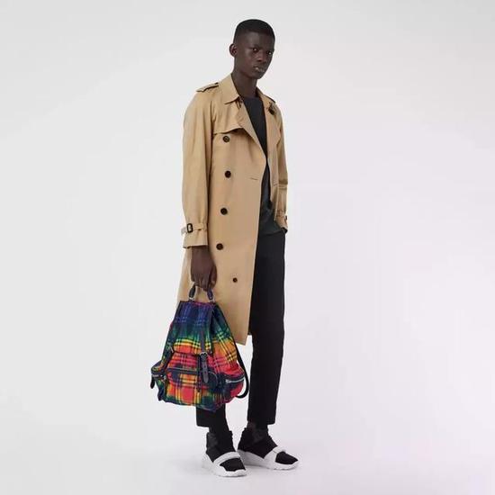 BURBERRY Tie-dye Check Rucksack