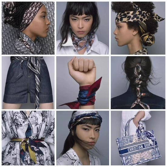 Dior2021秋冬的丝巾系列