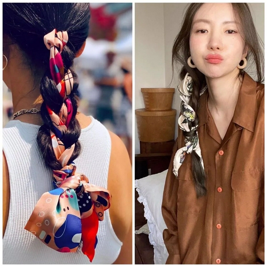 秋天的第一条丝巾,你会怎么系?-幽兰花香 秋天的第一条丝巾,你会怎么系?-幽兰花香