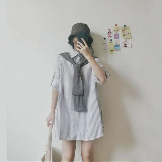秋天的优雅都藏在衬衫裙里啦!-幽兰花香 秋天的优雅都藏在衬衫裙里啦!-幽兰花香