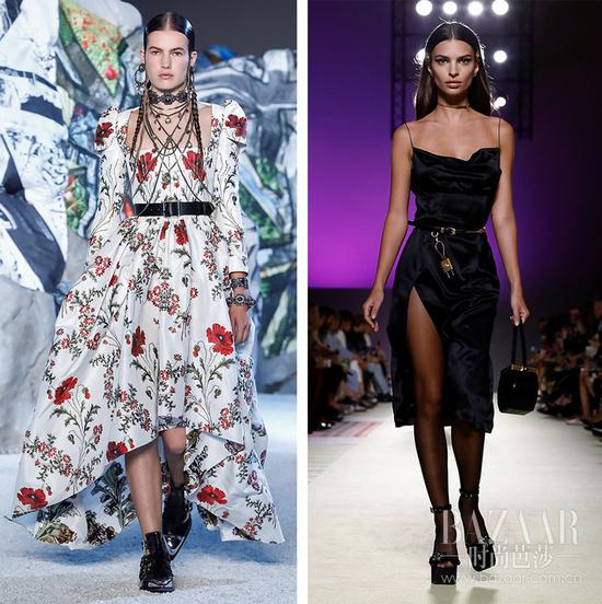 Alexander McQueen,Versace 2019春夏秀场