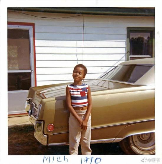 6-year-old Michelle Obama， Chicago， 1970