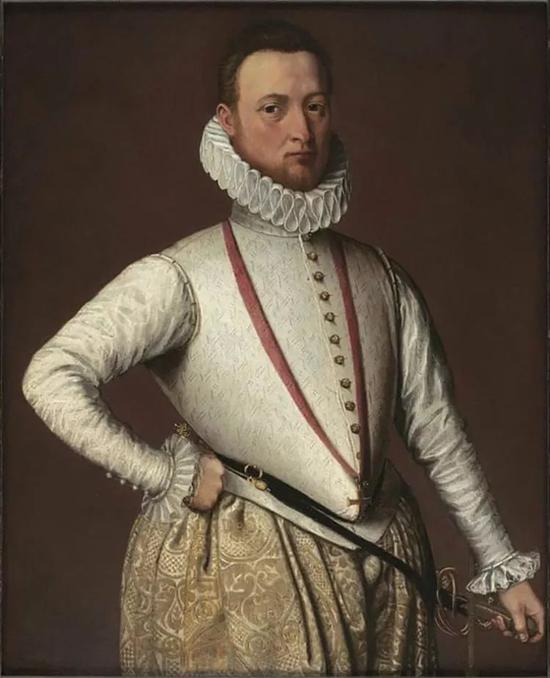 ▲ 1578 年，荷兰画家 Pieter Jansz 为葡萄牙塞巴斯蒂安一世创作的画像