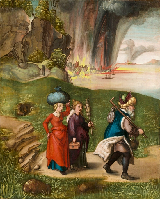 丢勒,《Lot and His Daughters》,1496/1499