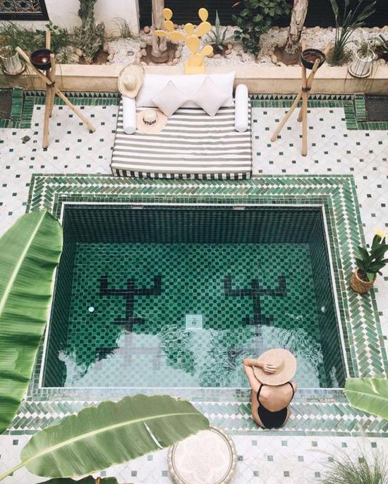 Le Riad Yasmine酒店摄影角度 图片来源自Pinterest Madeleine Saunders