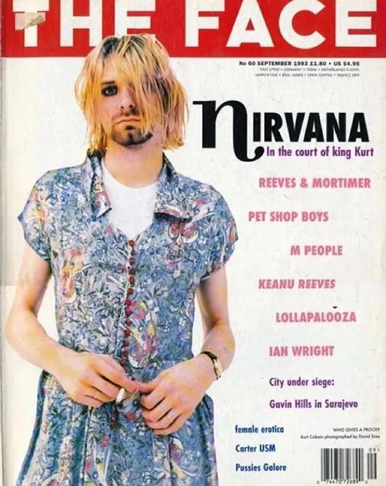 The Face 封面上的 Kurt Cobain