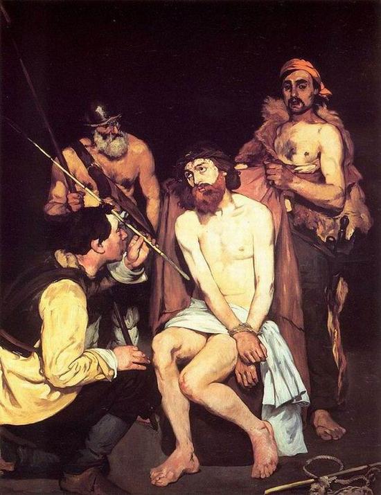 《被士兵们嘲笑的耶稣》，1865