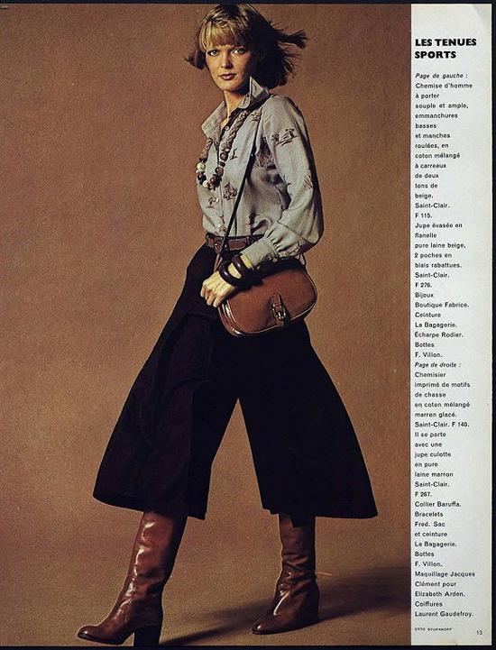 1974年《Vogue》巴黎版杂志内页 图片来源：Vogue