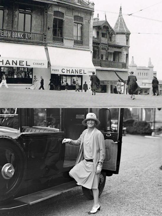 Gabrielle Chanel女士在比亚利兹