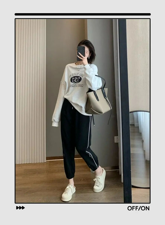 早秋最慵懒舒适的时髦套路=卫衣+裤子,温暖又有女人味-幽兰花香 早秋最慵懒舒适的时髦套路=卫衣+裤子,温暖又有女人味-幽兰花香