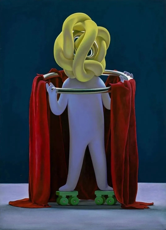 《内向的不良少年》,布面丙烯,113 x 81 cm,2022