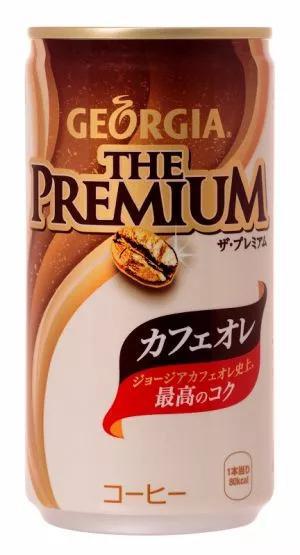 GEROGIA公司推出比普通咖啡多使用30%豆子，使用100%牛奶和北海道产奶油制作的牛奶咖啡