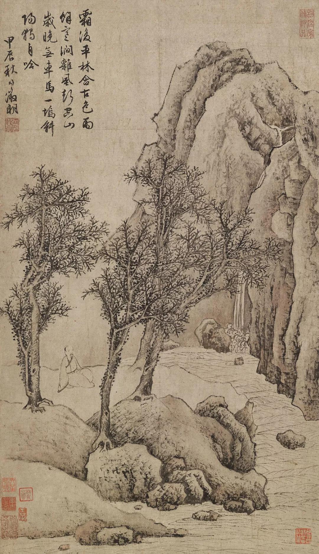 Lot 957 明 沈周 柳湖图