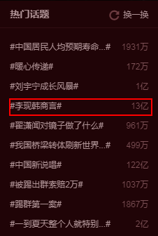 累计下来有不少于13亿的讨论量
