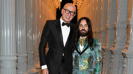 Gucci首席执行官Marco Bizzarri和创意总监Alessandro Michele