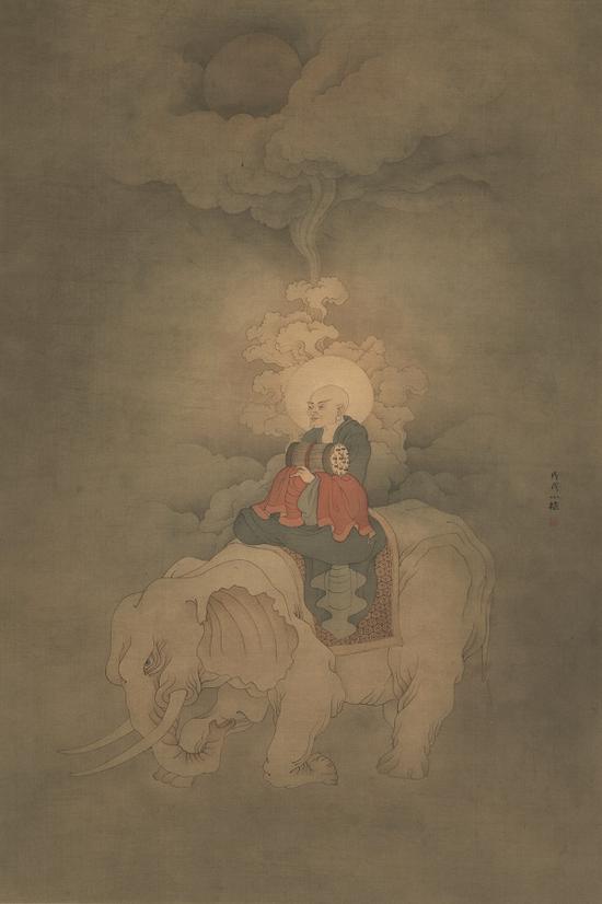 传法图 绢本 78x52cm 2018年