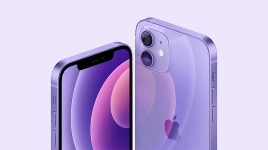不久前上市的iPhone12紫色版本