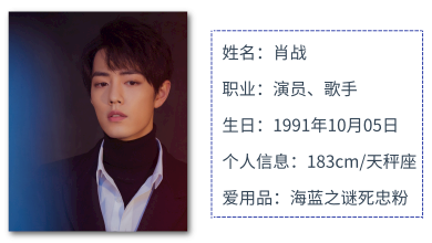 图源:微博@肖战/百度百科