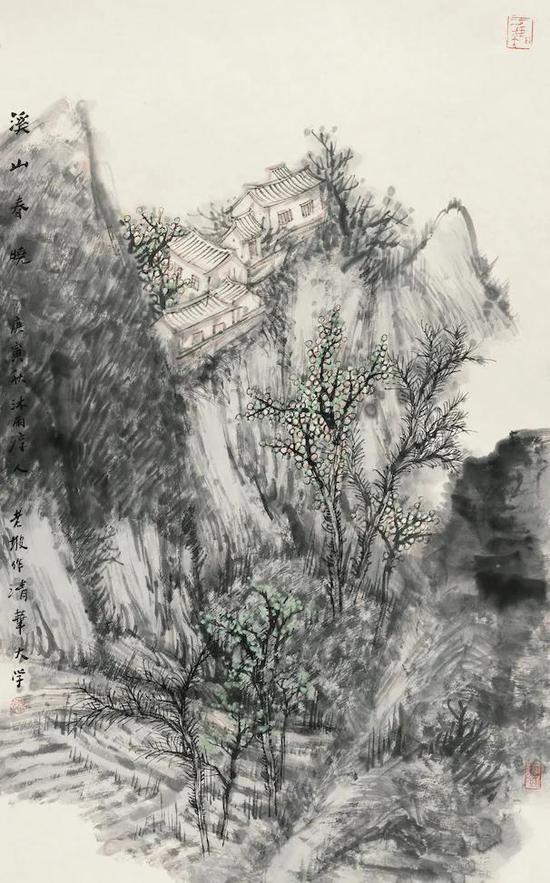  韩敬伟《溪山春晓》96cmx60cm   2010年