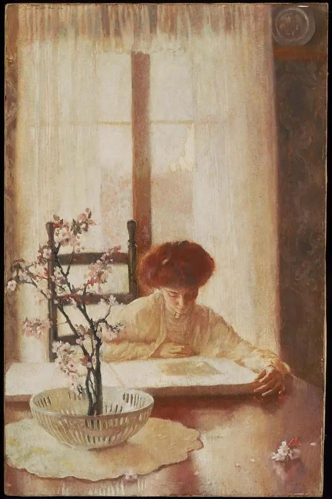  《精装版》，莉莲·黑尔，1910年，布面油画