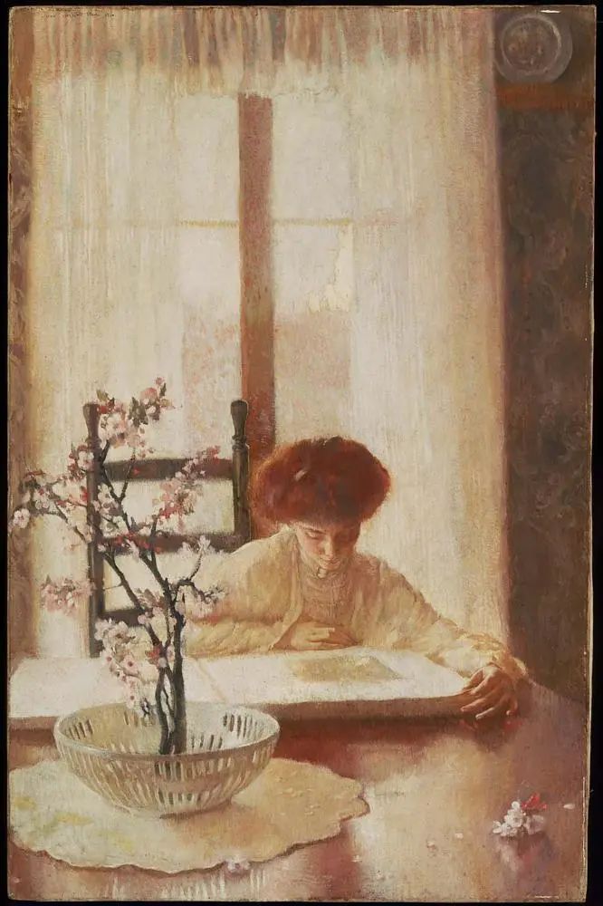 《精装版》,莉莲·黑尔,1910年,布面油画