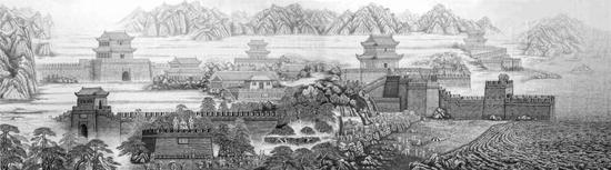 《中华雄风》局部图(山海关长城)