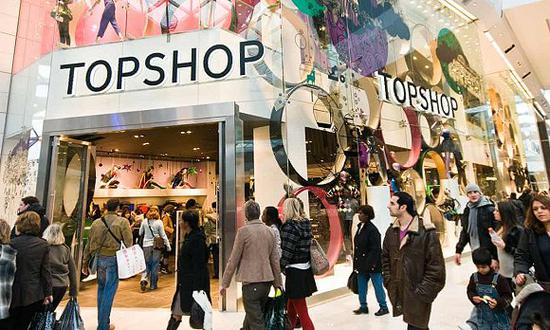 Topshop英国门店 图片来源：Alamy Stock Photo