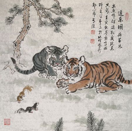 军旅书画家陈有杰《小老虎画展》