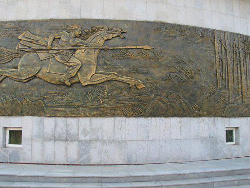(2008年《同江赫哲族博物馆壁画设计》部分照)