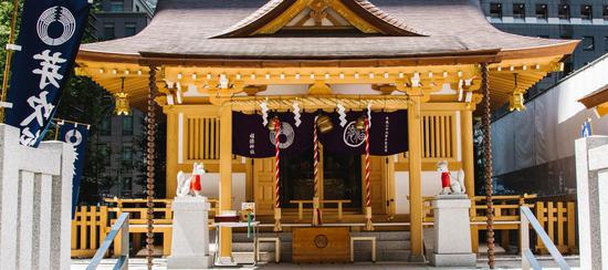 有千年历史,2014年在此重建的福德神社