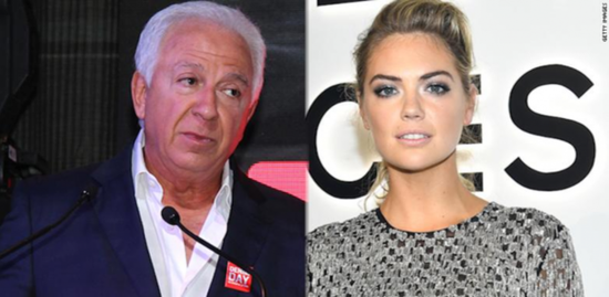 Paul Marciano （左）和Kate Upton（右）