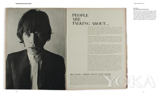 登上《Vogue》杂志的米克·贾格尔,图片来自Diana Vreeland Legacy。