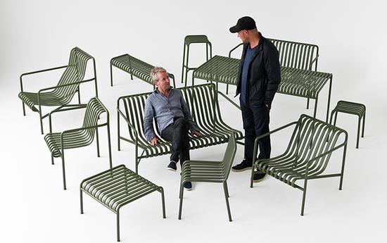 法国设计师兄弟Ronan & Erwan Bouroullec为HAY设计的Palissade户外产品系列